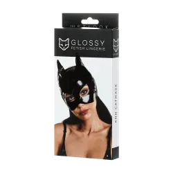 Maschera gatto a cappuccio effetto lucido