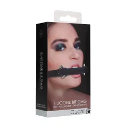 Bit Gag in silicone bavaglio BDSM regolabile