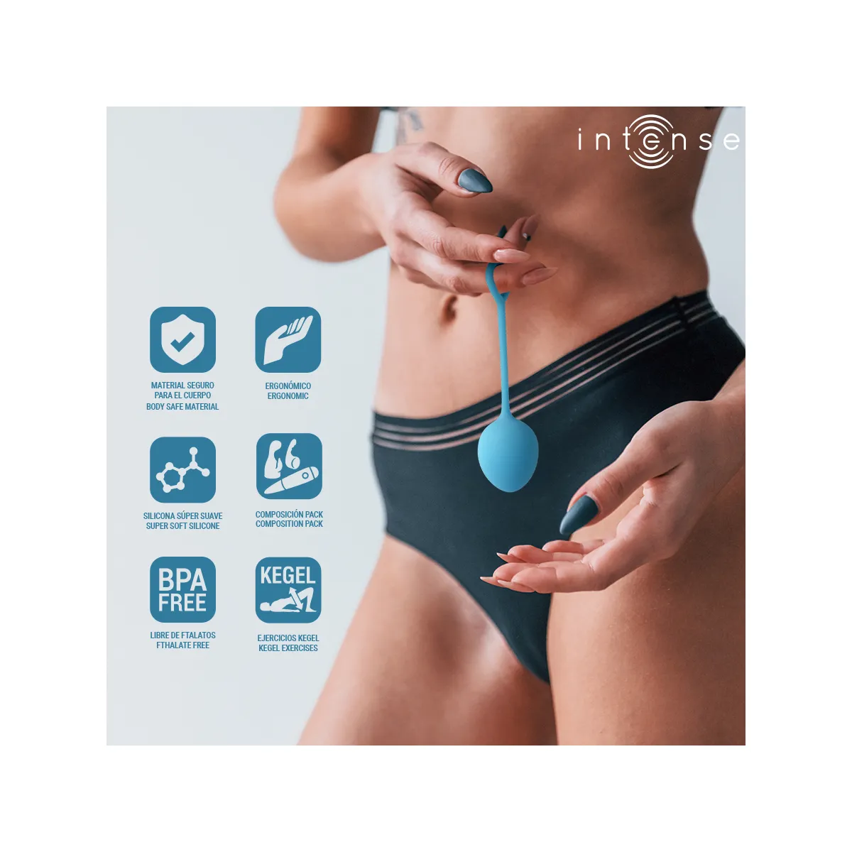 Set 3 palline silicone per pavimento pelvico