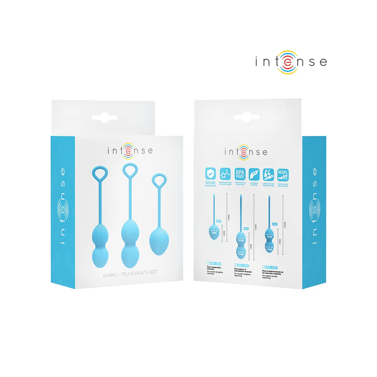Set 3 palline silicone per pavimento pelvico