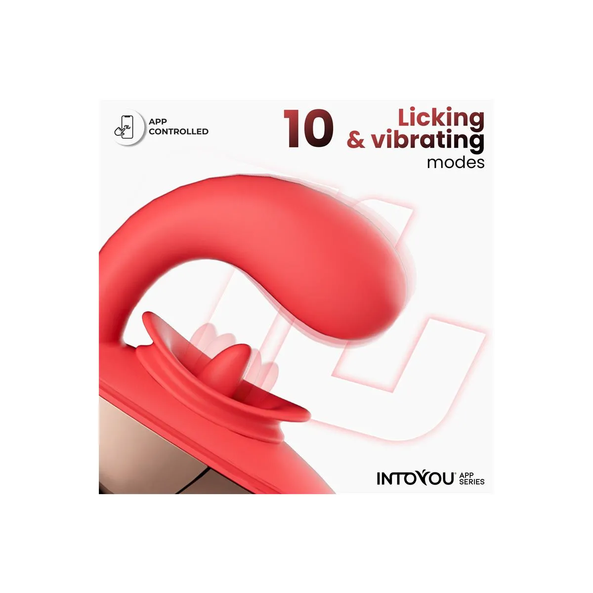 Vibratore donna con lingua vibrante e APP