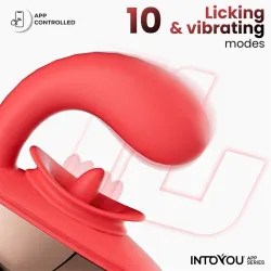 Vibratore donna con lingua vibrante e APP