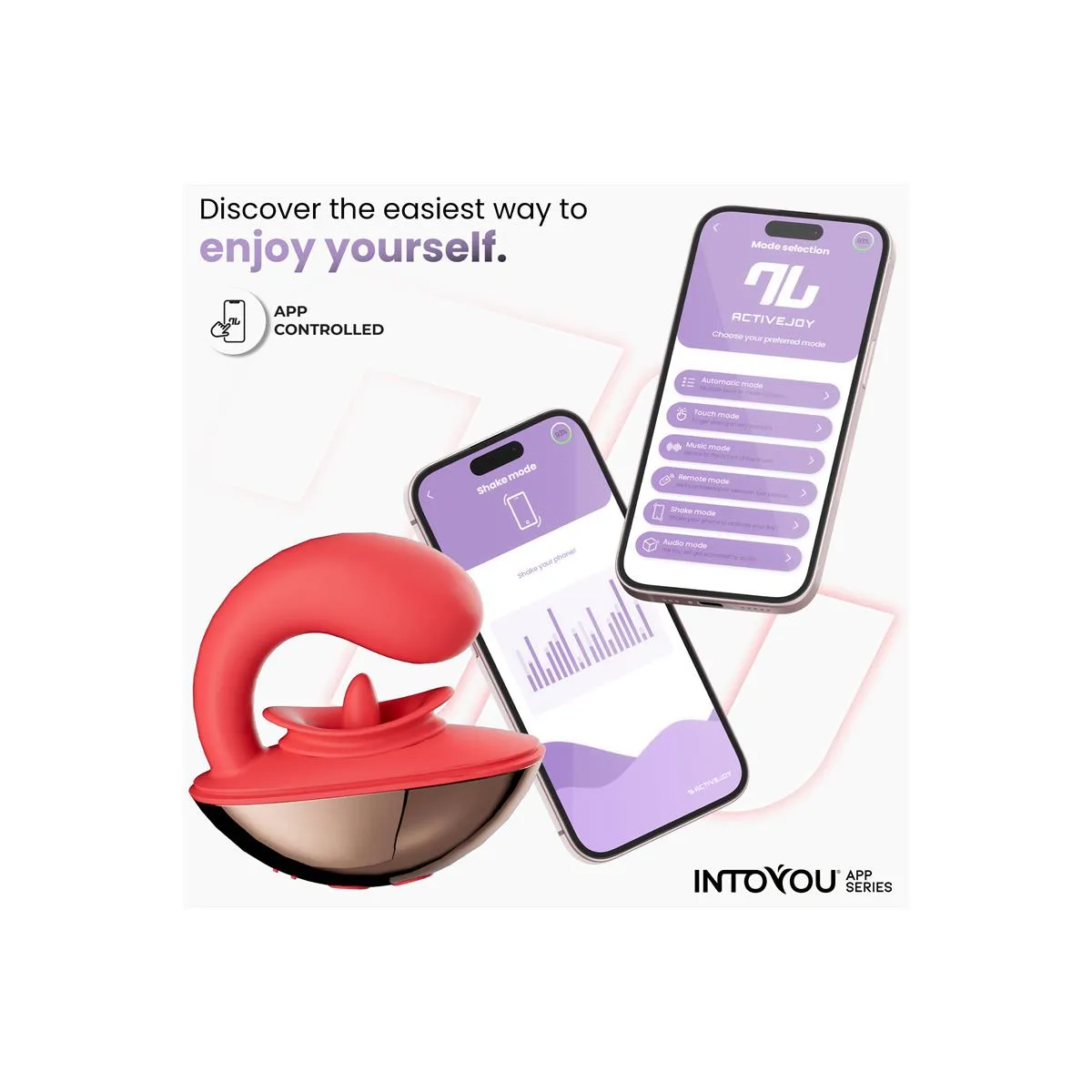 Vibratore donna con lingua vibrante e APP