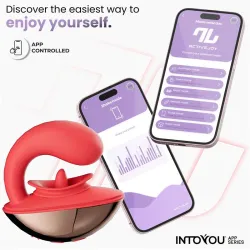 Vibratore donna con lingua vibrante e APP