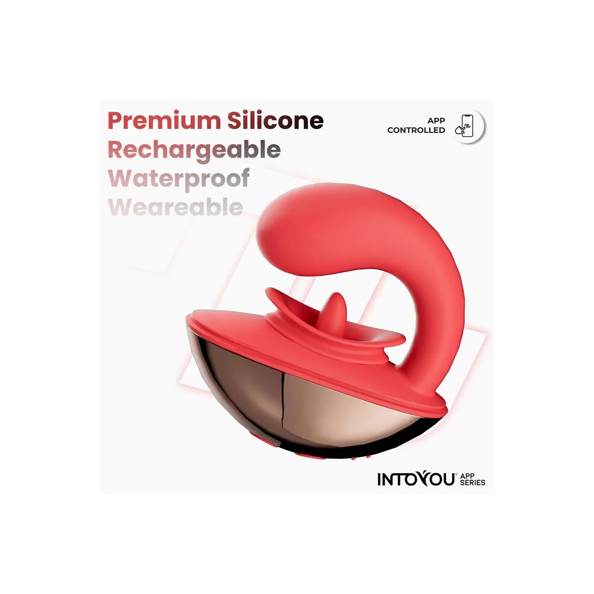 Vibratore donna con lingua vibrante e APP