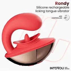 Vibratore donna con lingua vibrante e APP
