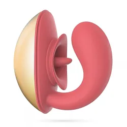 Vibratore donna con lingua vibrante e APP