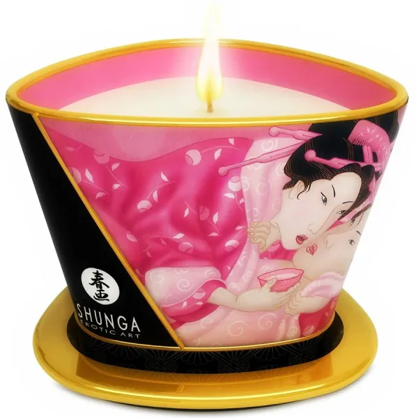 Candela da Massaggio alla Rosa Shunga 170 ml