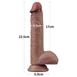 Dildo Realistico doppio strato 23,5 cm