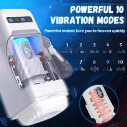 Masturbatore automatico scaldante e vibrante
