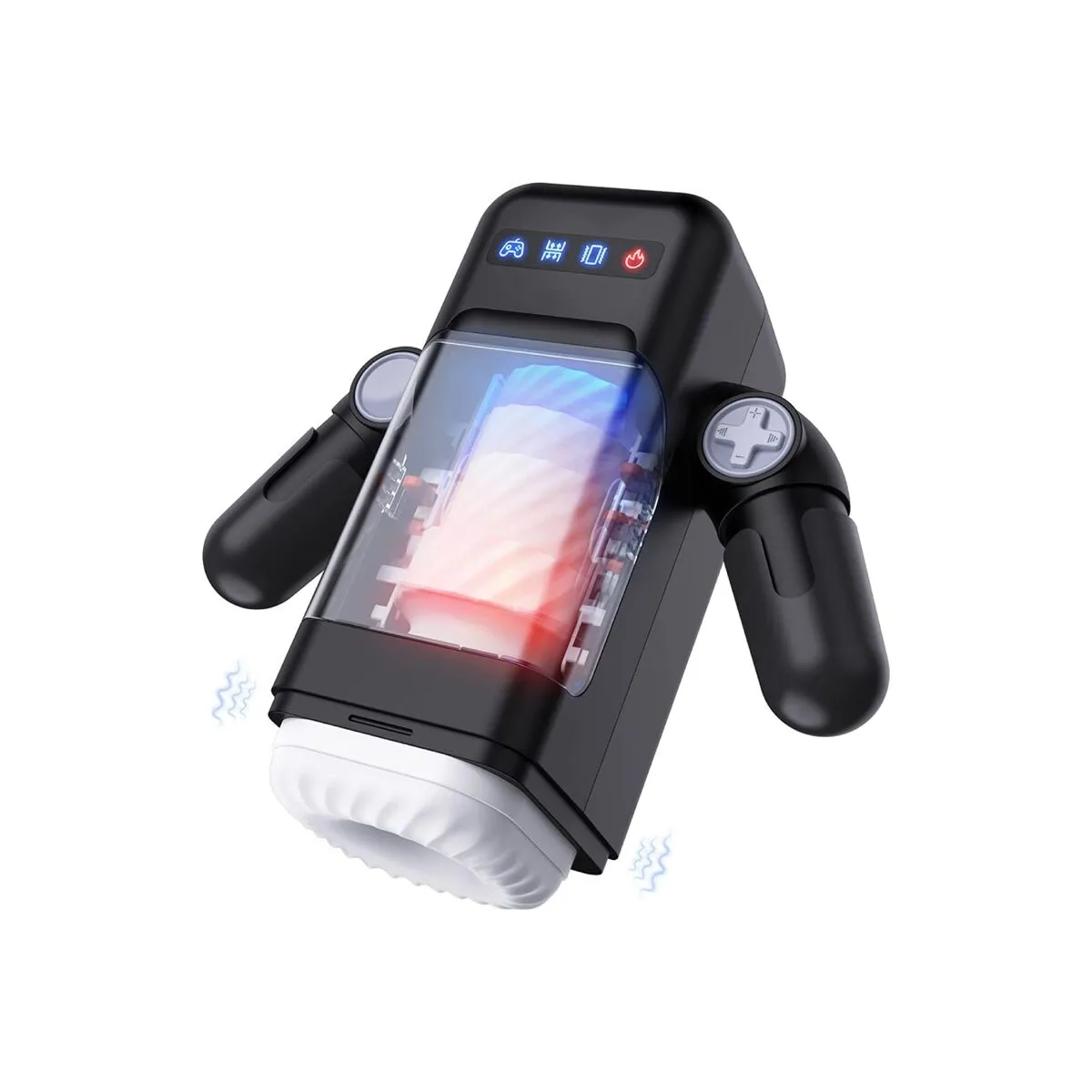Masturbatore automatico scaldante e vibrante