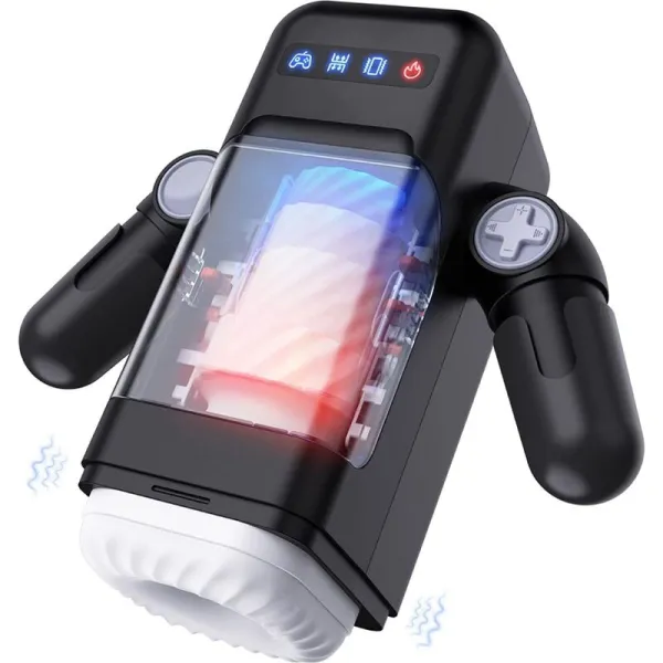 Masturbatore automatico scaldante e vibrante