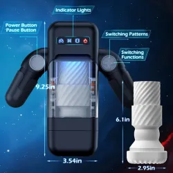 Masturbatore automatico scaldante e vibrante