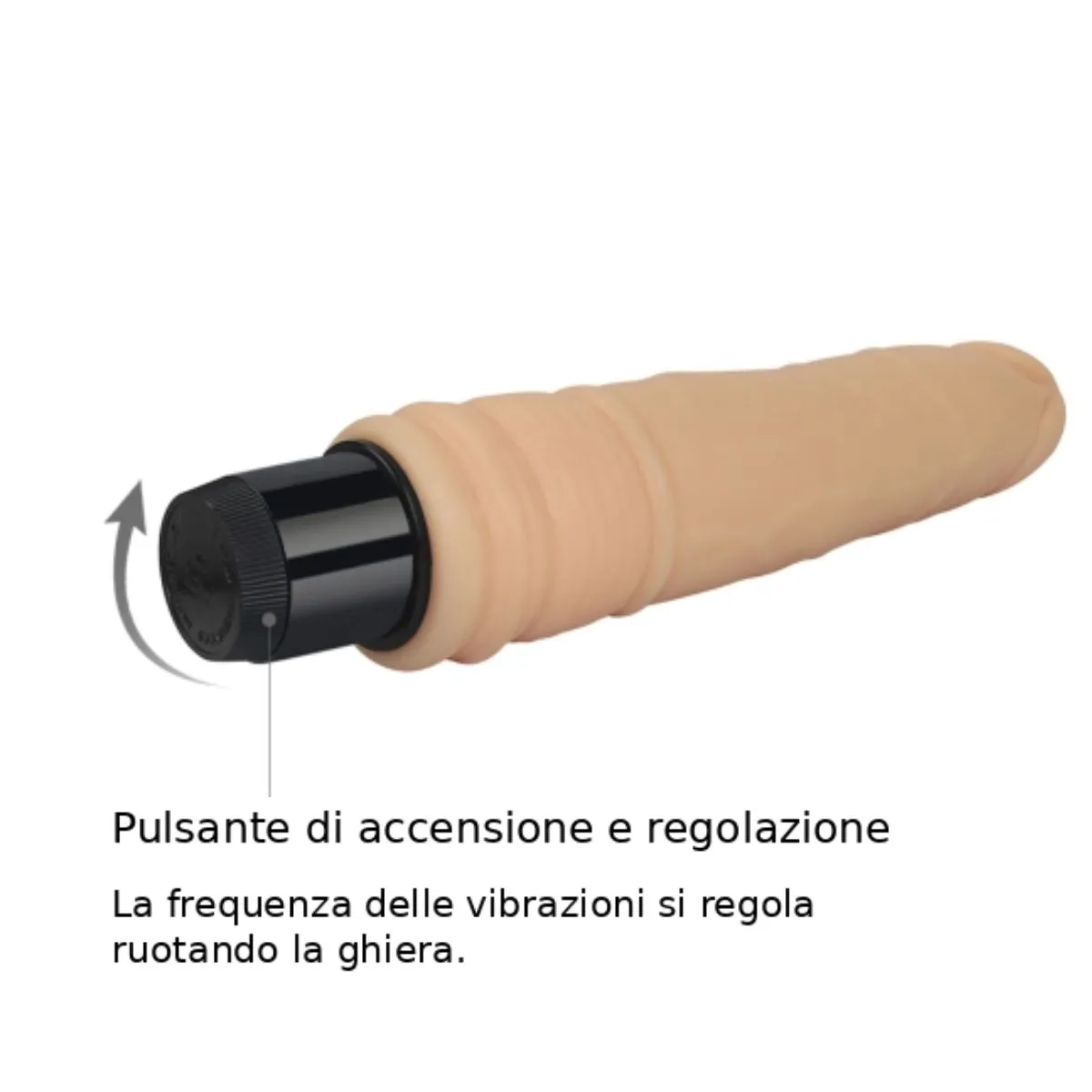 Vibratore realistico in Cyber Skin 19 cm