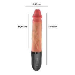 Vibratore Realistico a spinta e scaldante