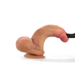 Dildo realistico silicone con ventosa 15,5 cm
