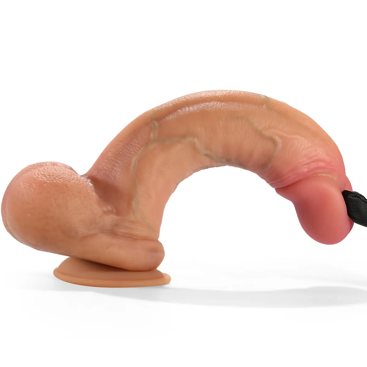 Dildo realistico silicone con ventosa 20 cm