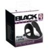 Anello per pene con plug anale nero Anello per pene con plug anale nero