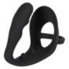 Anello per pene con plug anale nero Anello per pene con plug anale nero