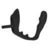 Anello per pene con plug anale nero Anello per pene con plug anale nero
