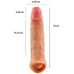 Guaina Pene Realistica con Anello Testicoli