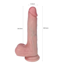 Vibratore Realistico Scaldante 20,5 cm Ø 3,5