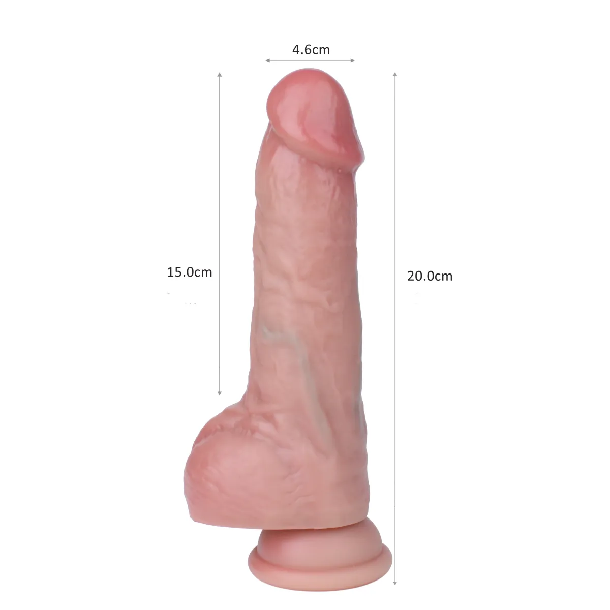 Vibratore Realistico Scaldante 20 cm Ø 4,6