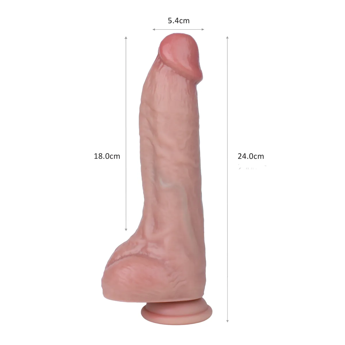 Vibratore Realistico Scaldante 24 cm Ø 5,4