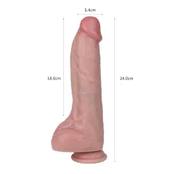 Vibratore Realistico Scaldante 24 cm Ø 5,4