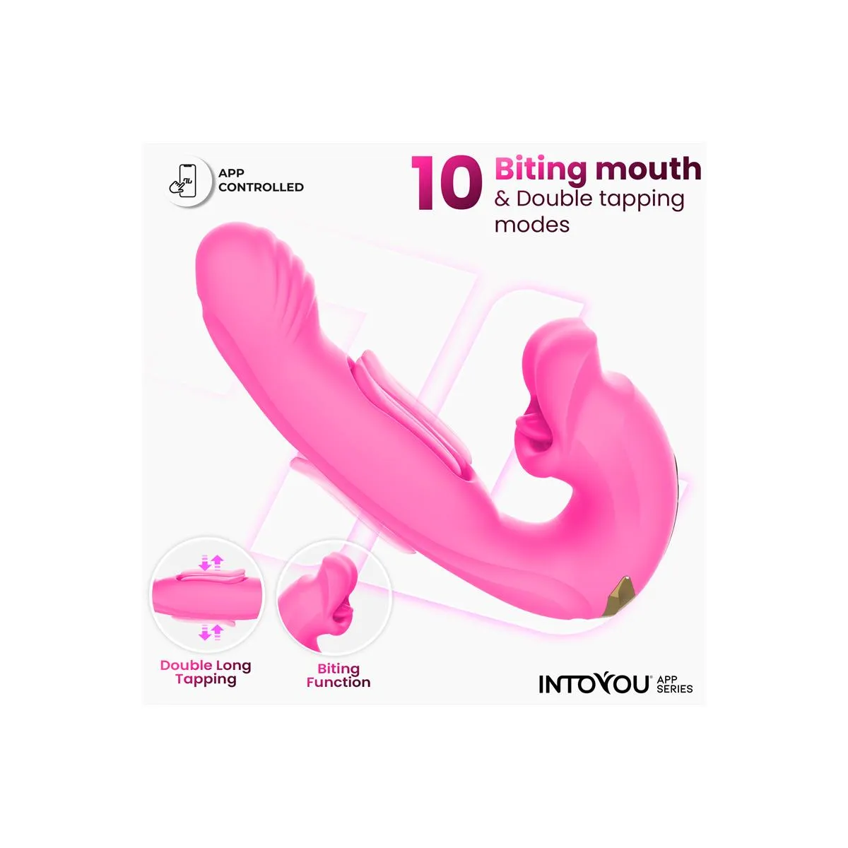 Vibratore Punto G + Tapping e Mordicchio