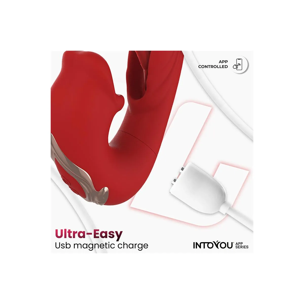 Vibratore Punto G + Flapping e Mordicchio