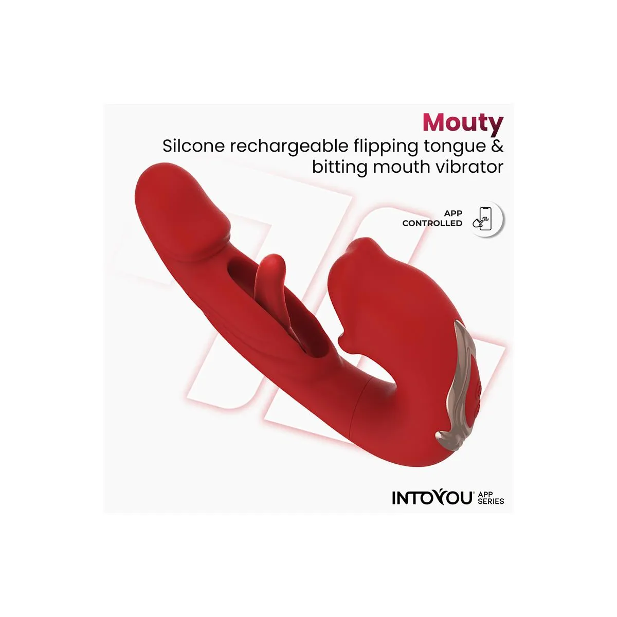 Vibratore Punto G + Flapping e Mordicchio