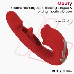 Vibratore Punto G + Flapping e Mordicchio