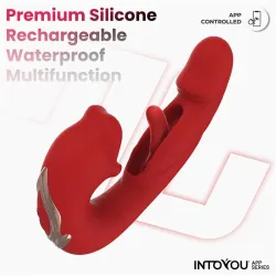 Vibratore Punto G + Flapping e Mordicchio