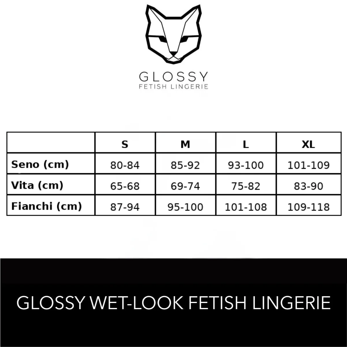 Completo sexy BDSM wetlook 3 pz