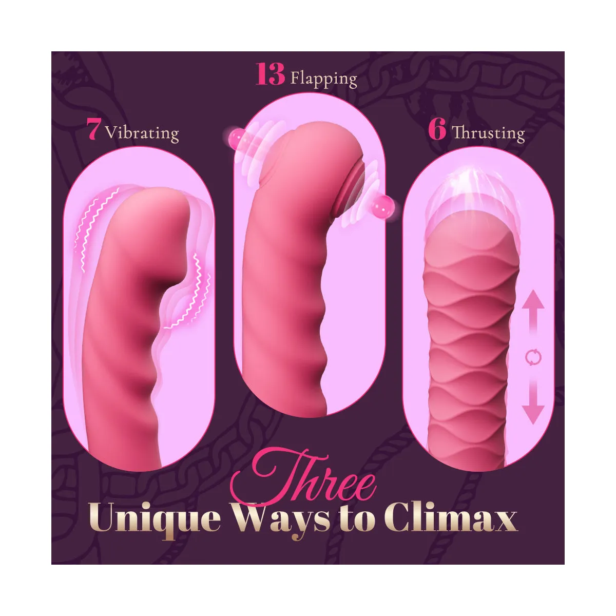 Macchina sesso VVD Rider cavalcabile 3 dildo