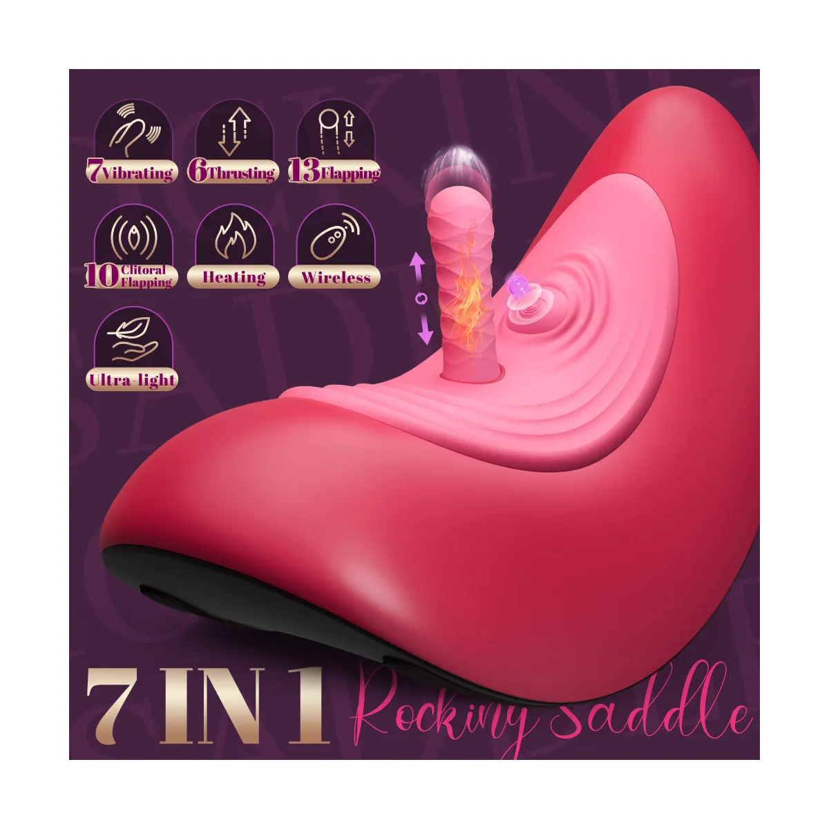 Macchina sesso VVD Rider cavalcabile 3 dildo