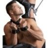Kit bdsm collo polsi costrittivo nero