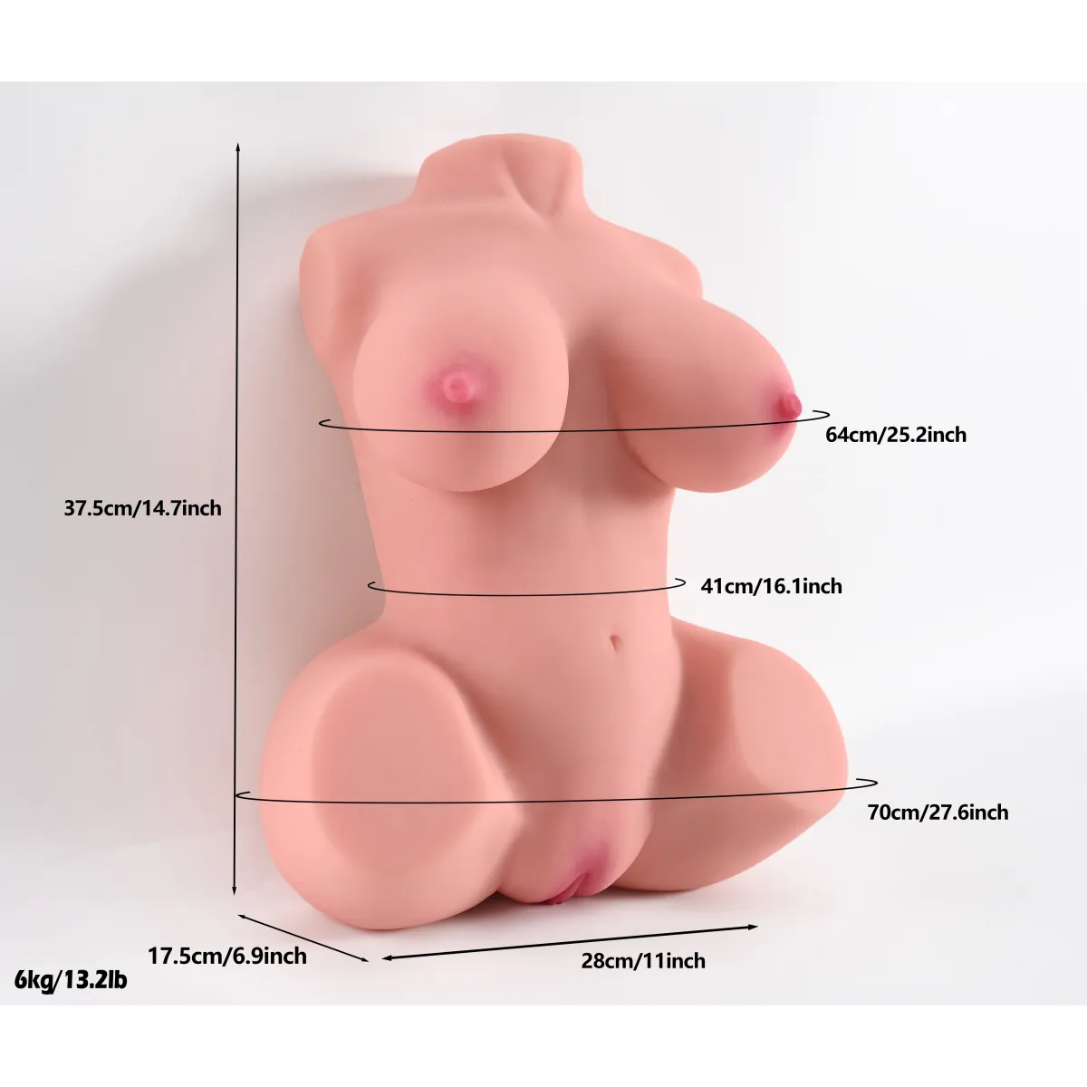 Mezzo busto femminile Realistico 6 Kg