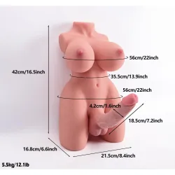 Mezzo busto Trans Realistico LadyBoy 5,5 kg