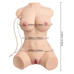 Mezzo Busto Donna Realistico Vibrante+Suzione