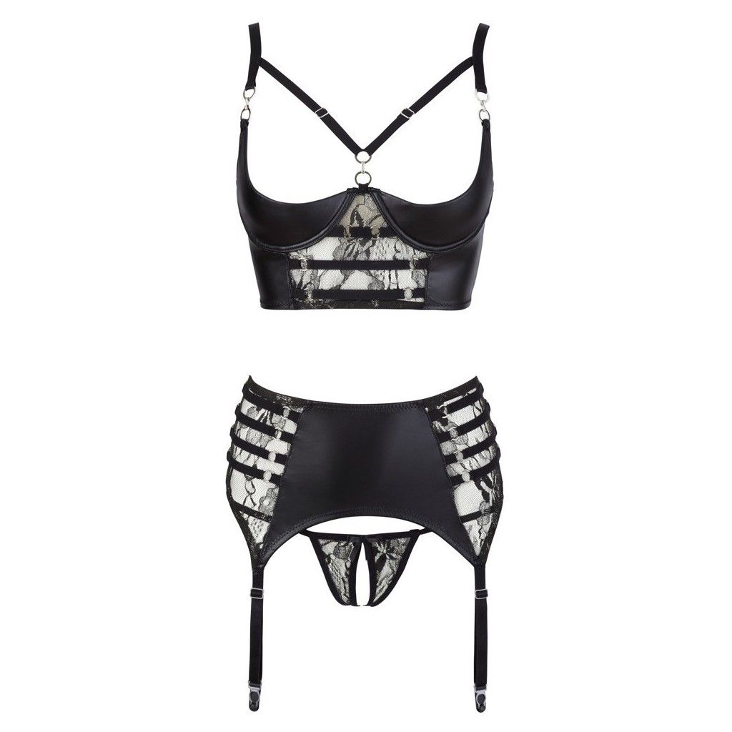 set 3 pezzi intimo Strapsset