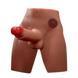Mezzo Busto Uomo Pene vibrante e spinta 17 cm