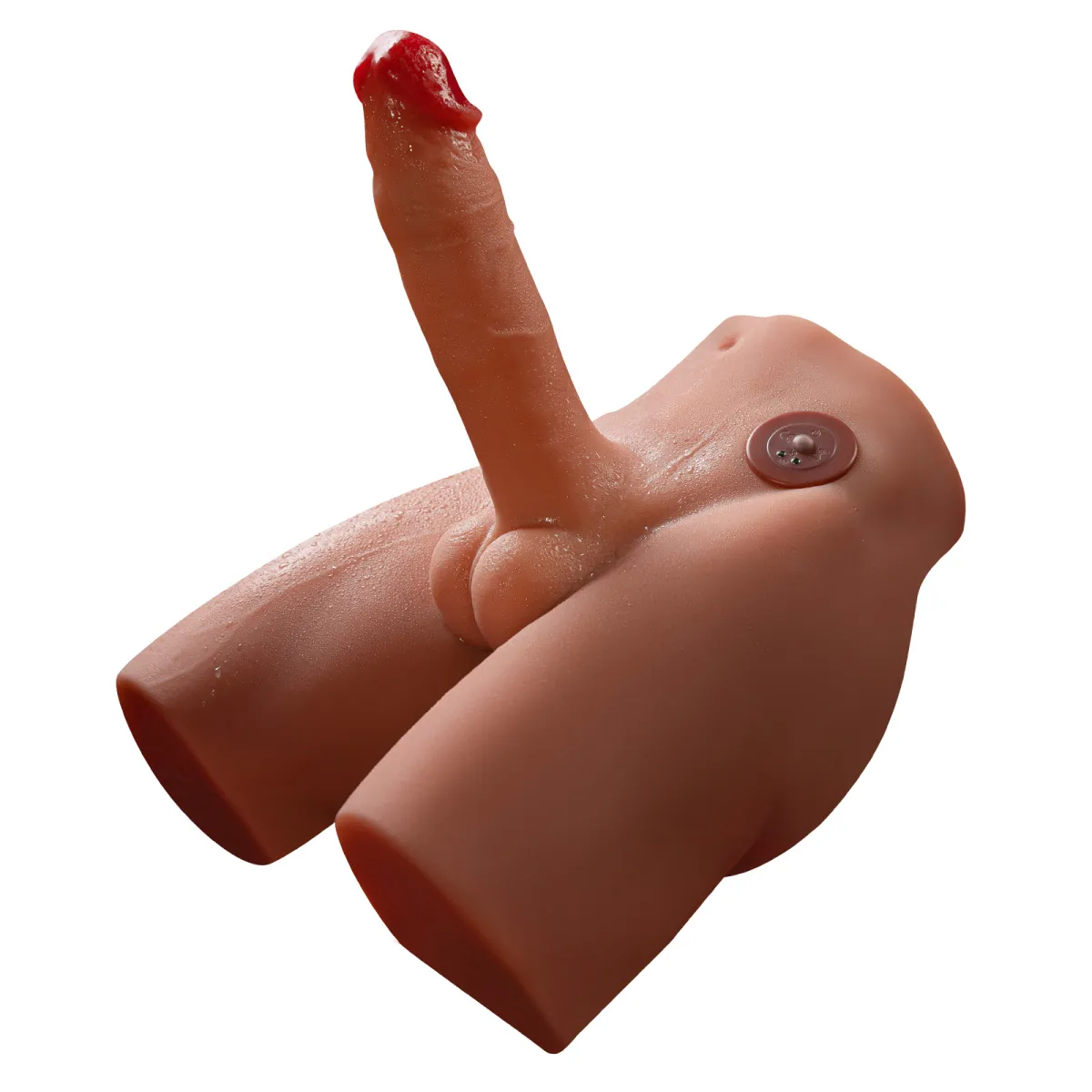 Mezzo Busto Uomo Pene vibrante e spinta 17 cm