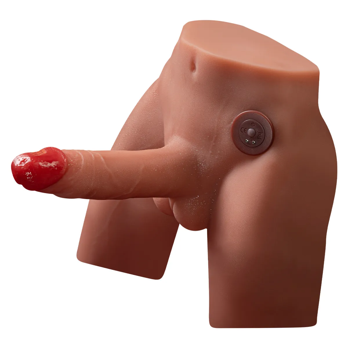 Mezzo Busto Uomo Pene vibrante e spinta 17 cm