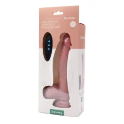 Dildo Vibrante a Spinta Scaldante 21,5 cm