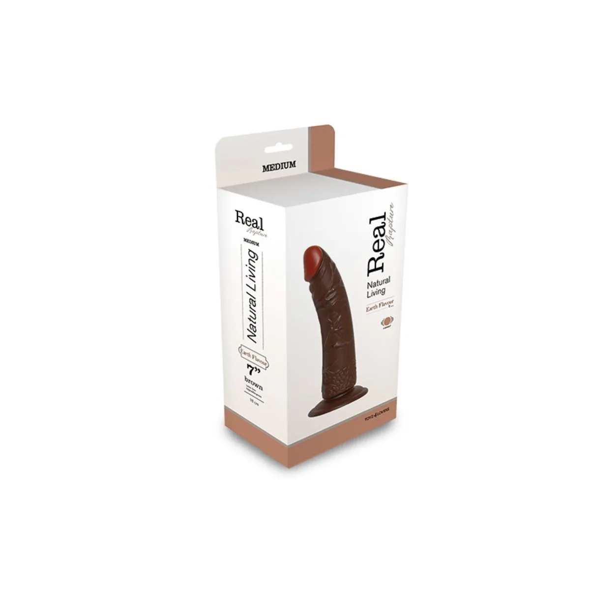 Vibratore realistico real rapture Brown 7'' Dildo vibrante