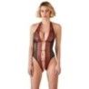 Body pizzo con inserti in strass Abierta Fina