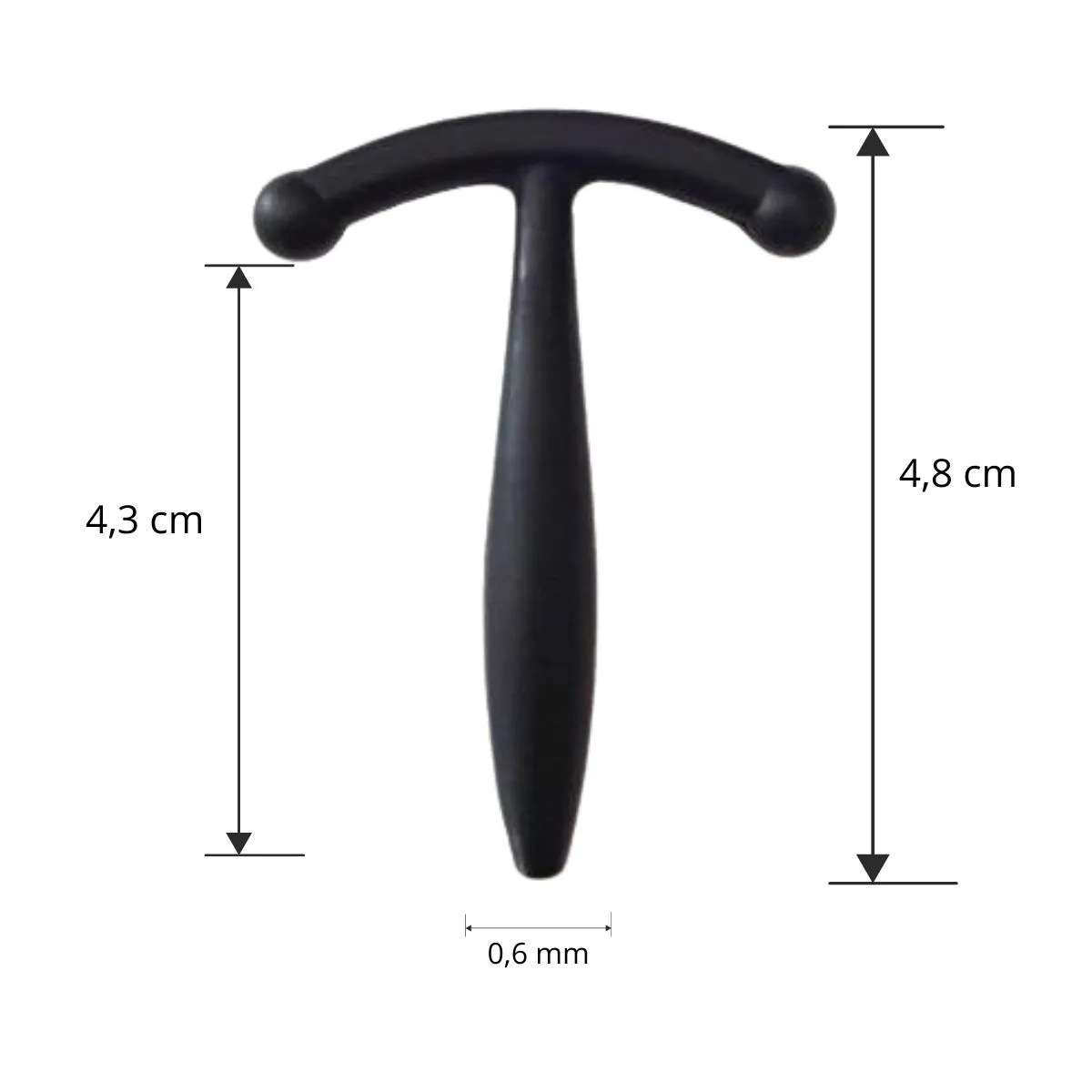 Sonda uretrale pene in silicone 4,8 cm