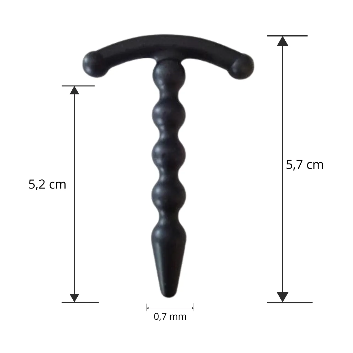 Sonda uretra pene silicone mini sfere 5,7 cm
